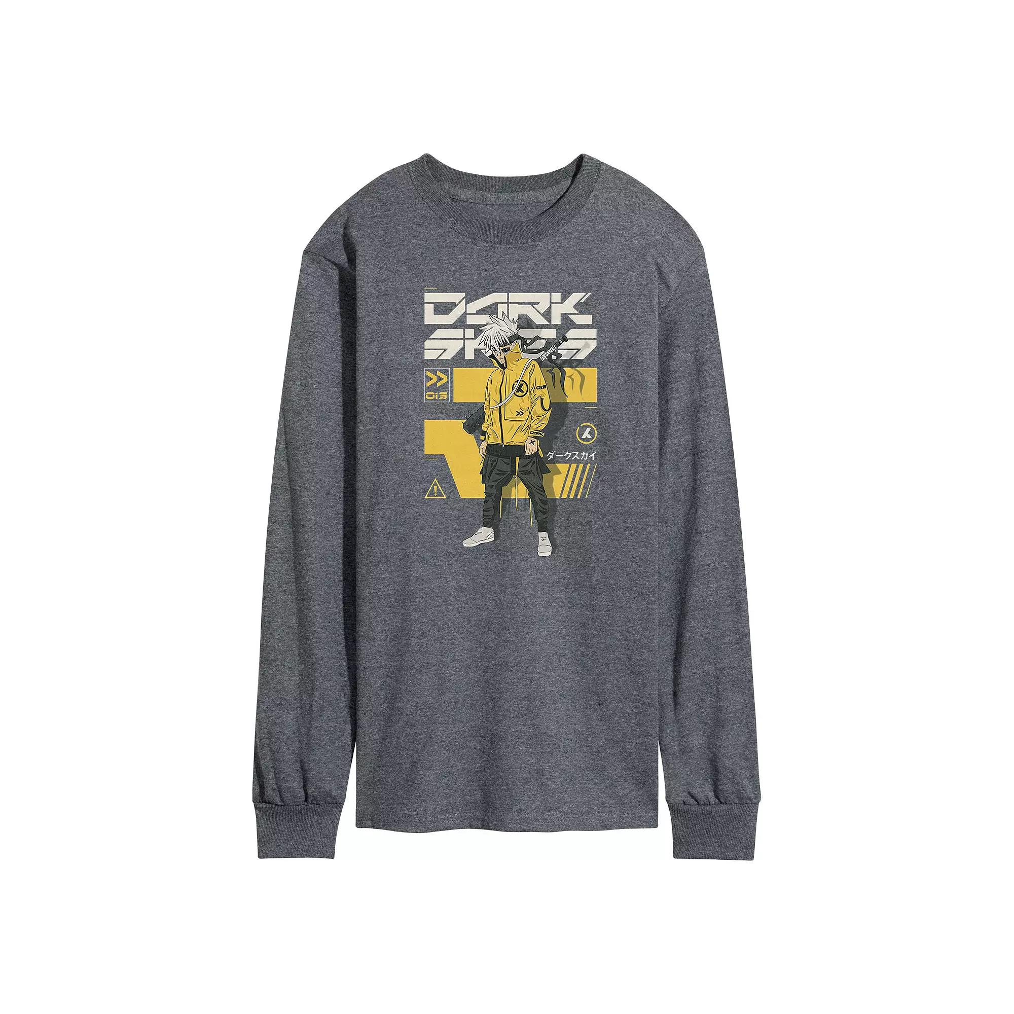 Men's Anime Dark Skies Long Sleeve Tee,  Product Image
