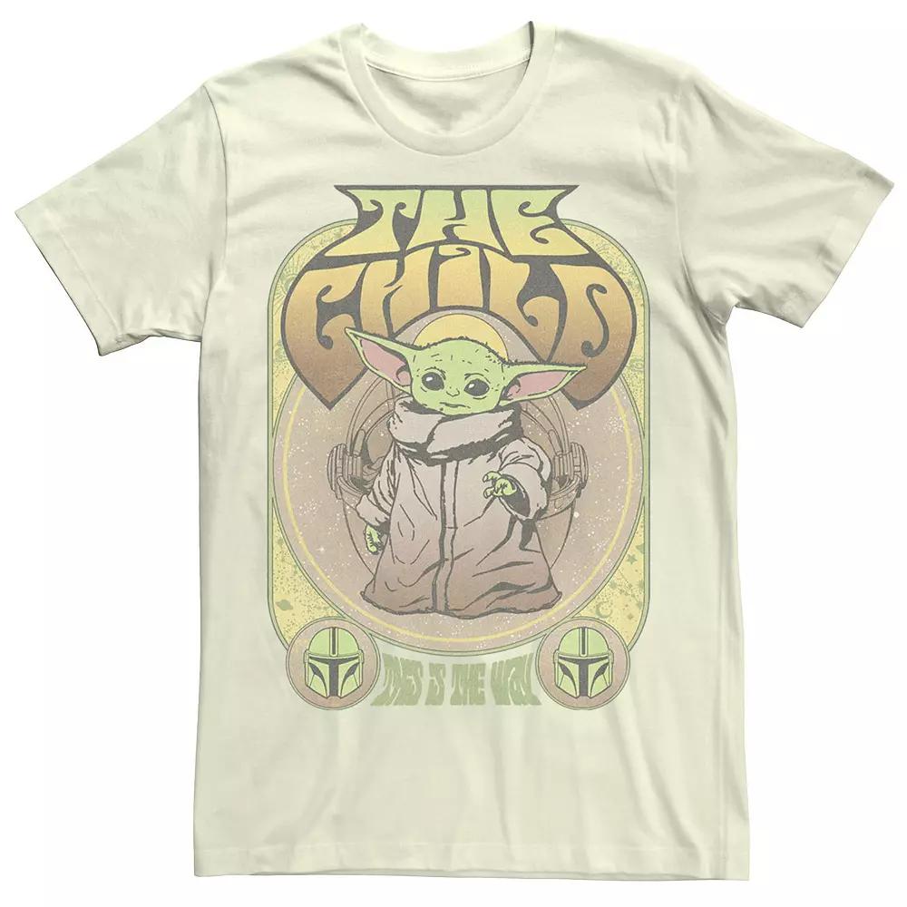 Men's Star Wars: The Mandalorian The Child This Is The Way Grogu Retro Tee,  Product Image