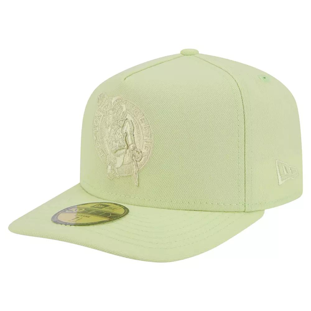 Men's New Era Green Boston Celtics Colorpack A-Frame Pinch Front 59FIFTY Fitted Hat,  Product Image