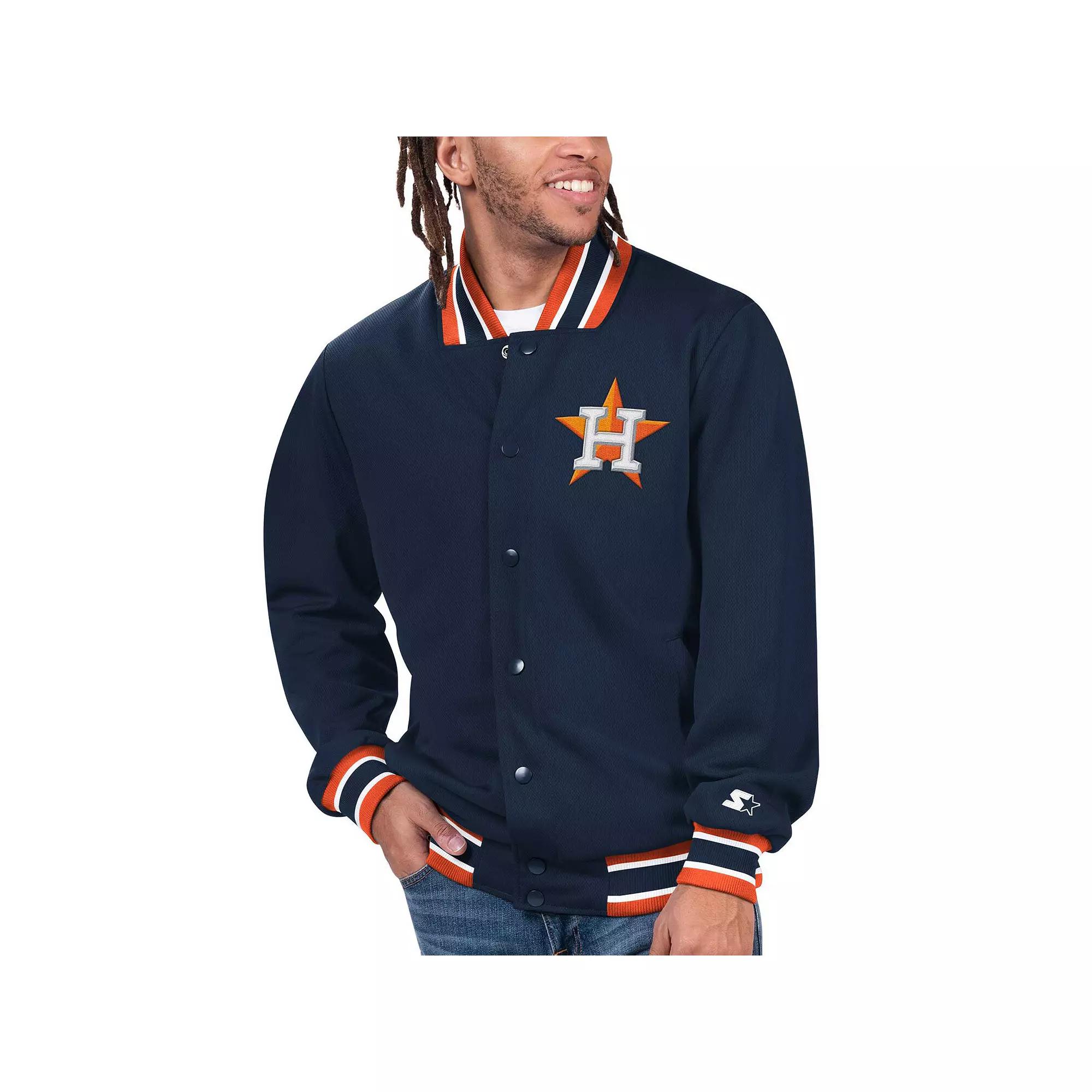 Men's Starter Royal Houston Astros Secret Weapon Full-Snap Jacket,  Product Image