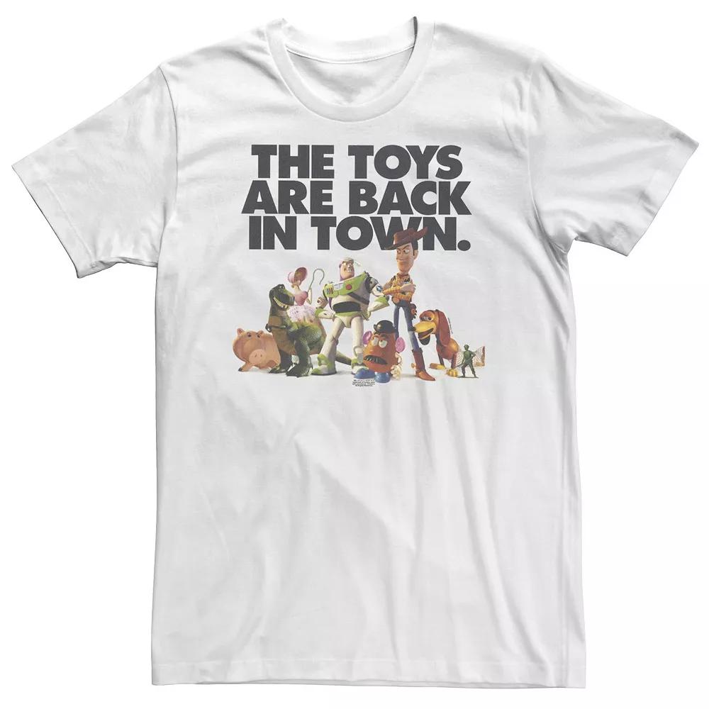 Big & Tall Disney / Pixar Toy Story "The Toys Are Back In Town" Tee, Men's, Size: XXL Tall, White Product Image