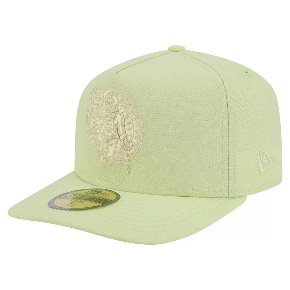 Men's New Era Green Boston Celtics Colorpack A-Frame Pinch Front 59FIFTY Fitted Hat,  Product Image
