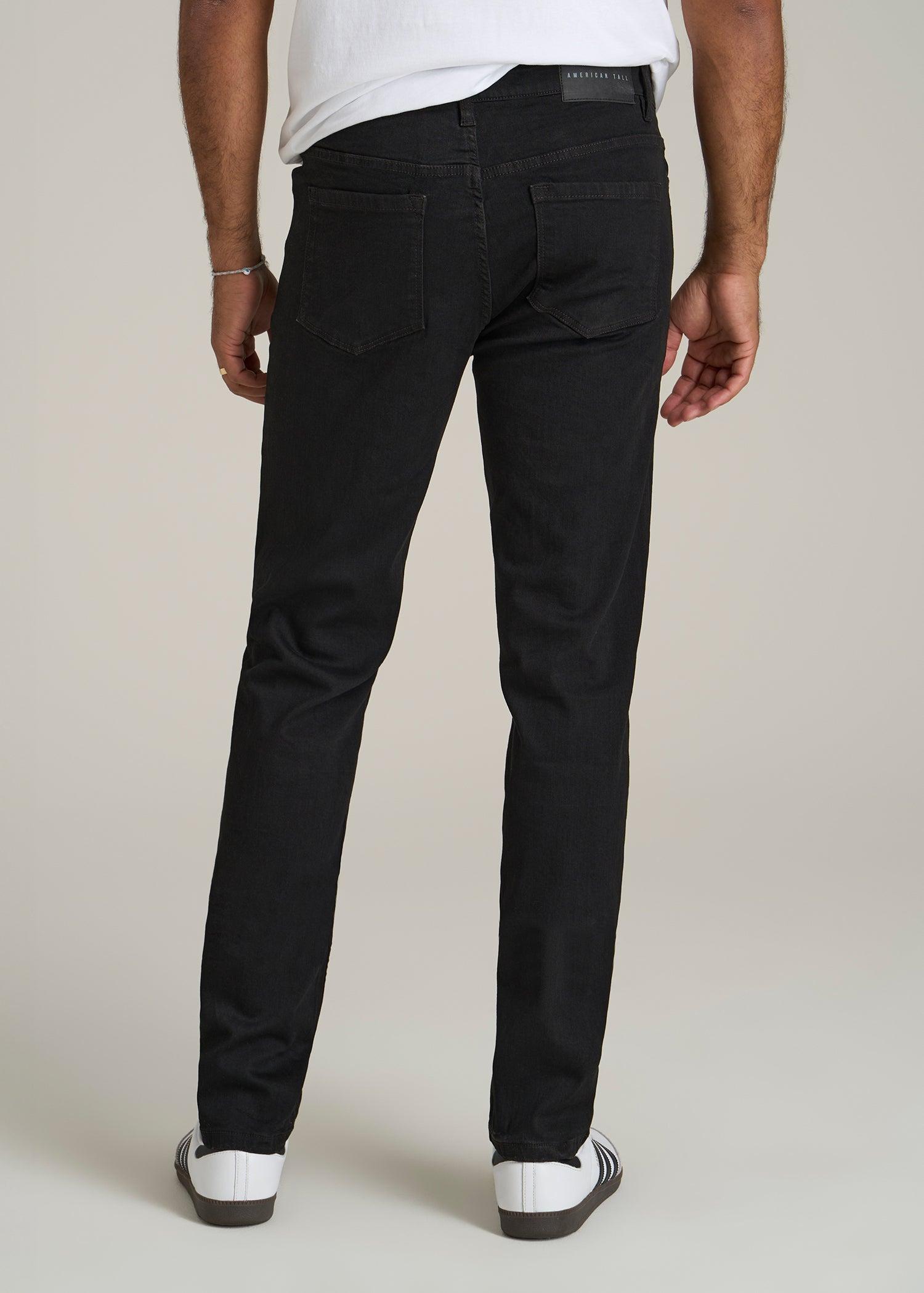 A.T. Basics Men's J1 Straight Fit Jeans for Tall Men in Black Male Product Image