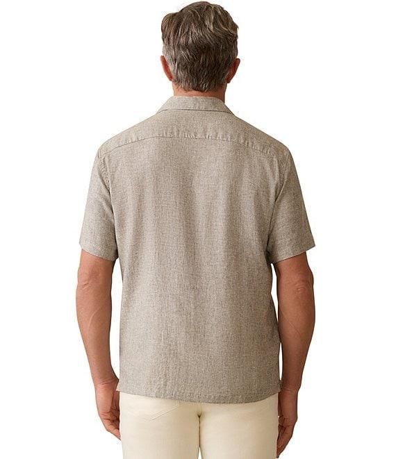 Faherty Breeze Short Sleeve Striped Woven Camp Shirt Product Image