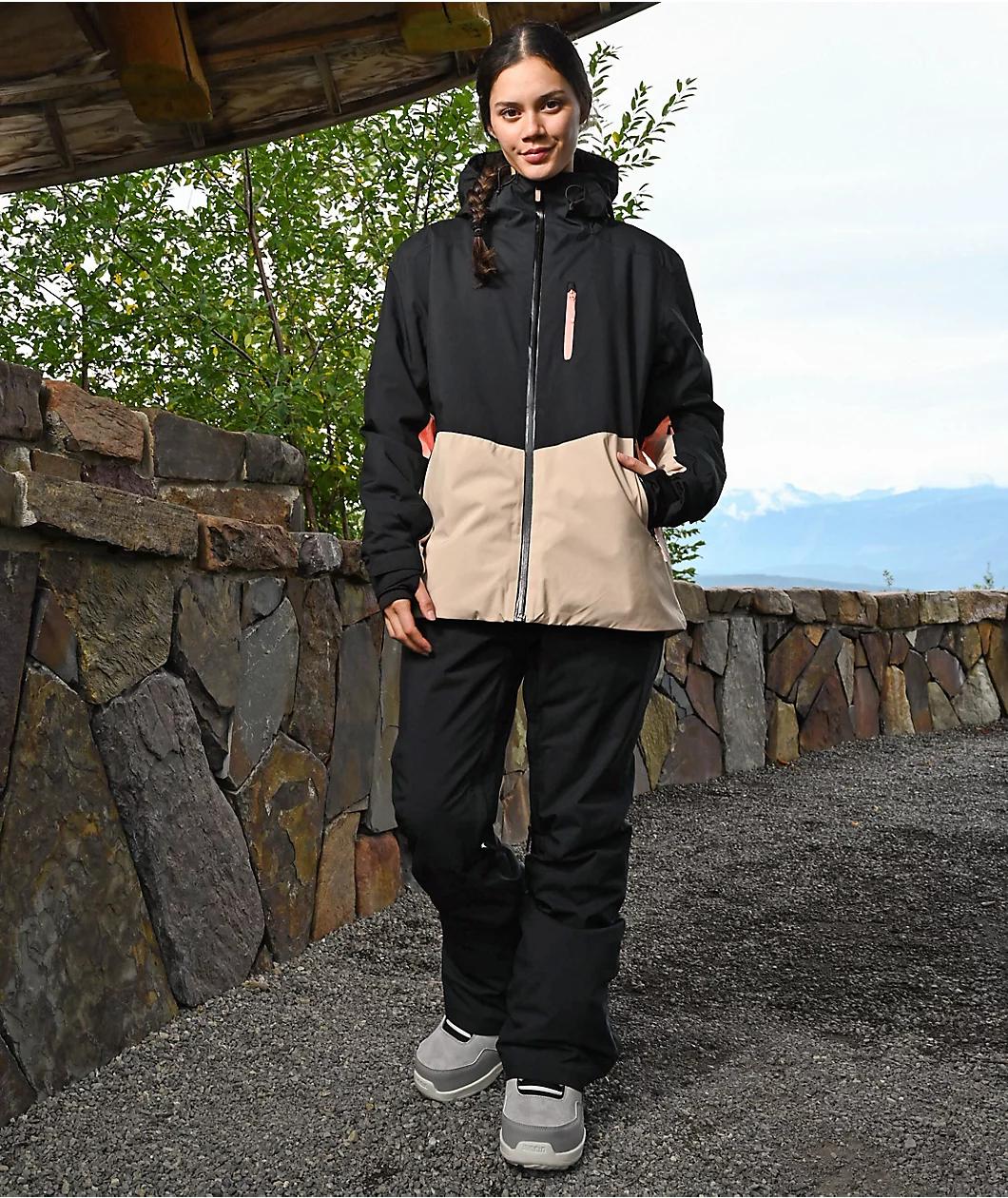 Roxy Women's Backyard True Black 10K Snowboard Pants 2025 Product Image