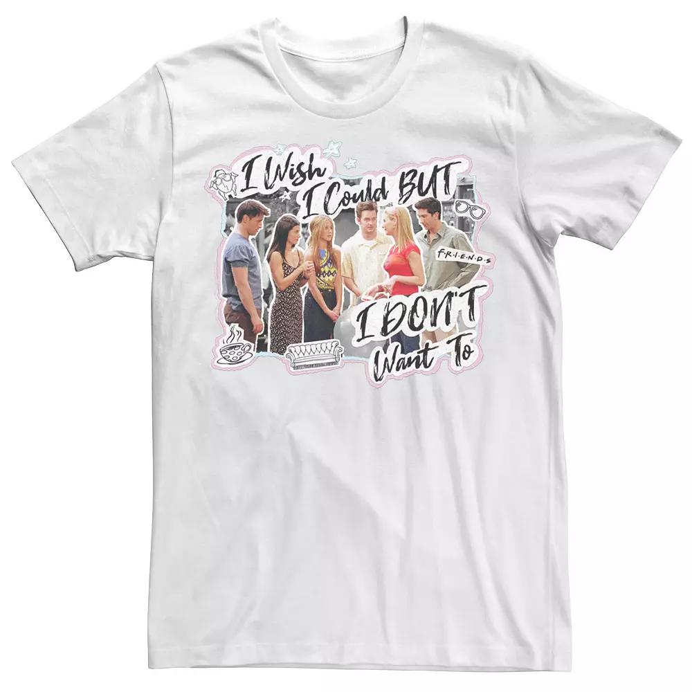 Men's Friends I Wish I Could But I Don't Want To Tee,  Product Image