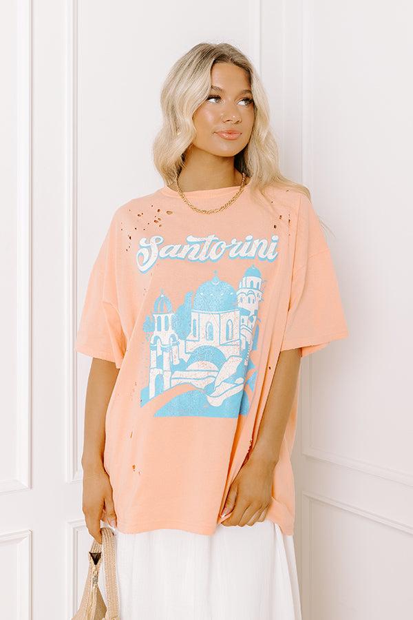 Santorini Distressed Oversized Tee Product Image
