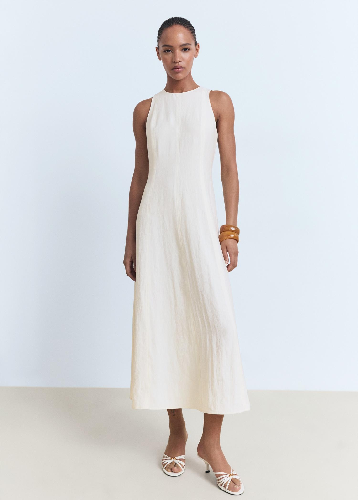 Flared midi-dress - Women | MANGO USA Product Image