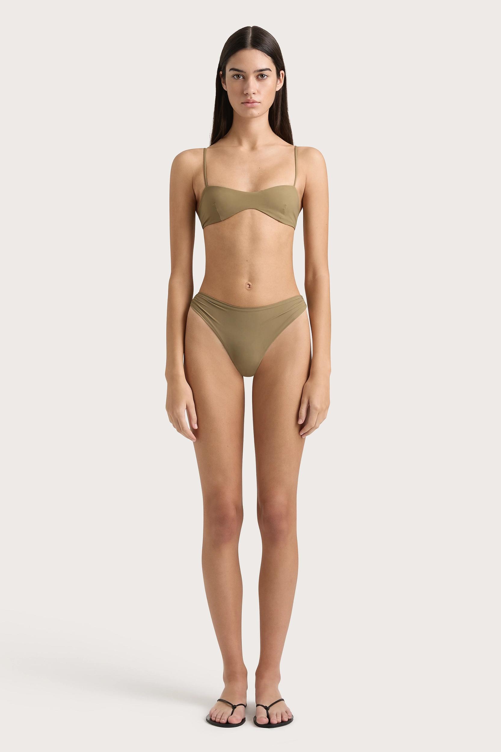 Sete Bikini Top Khaki - Final Sale Product Image