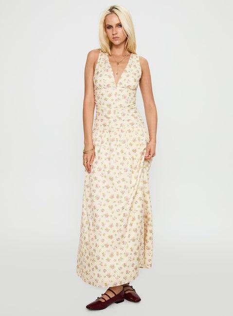 Esthie Maxi Dress Multi Floral Product Image