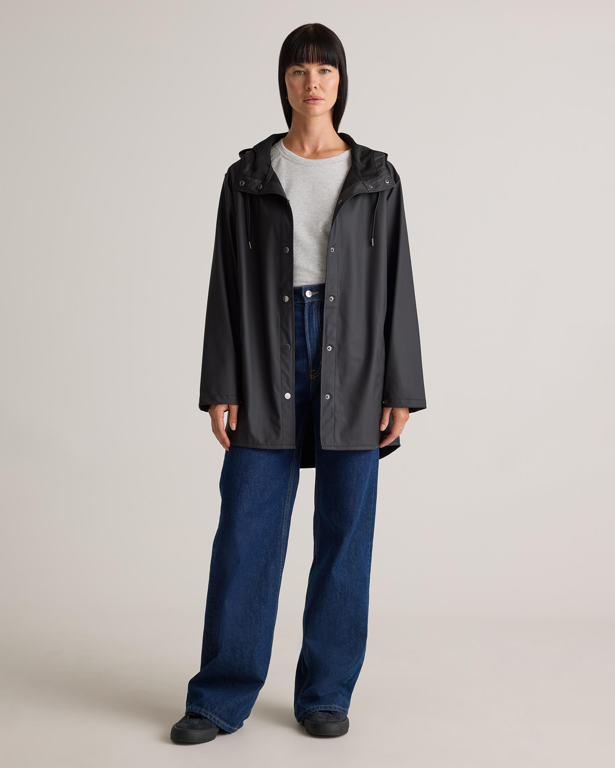 Quince | Women's Waterproof Rubberized Rain Jacket Recycled Polyester Product Image