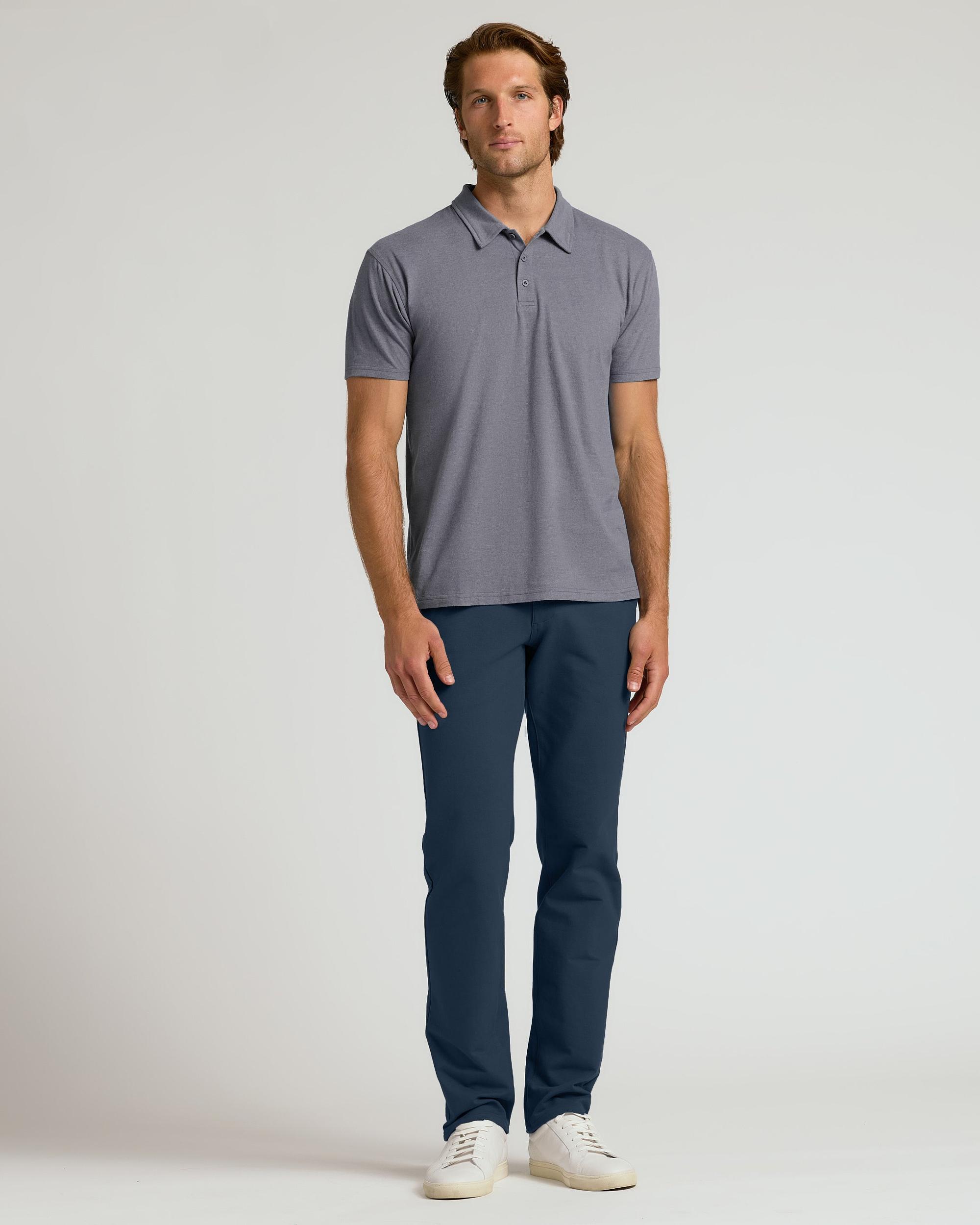 Heather Graphite Classic Polo Product Image