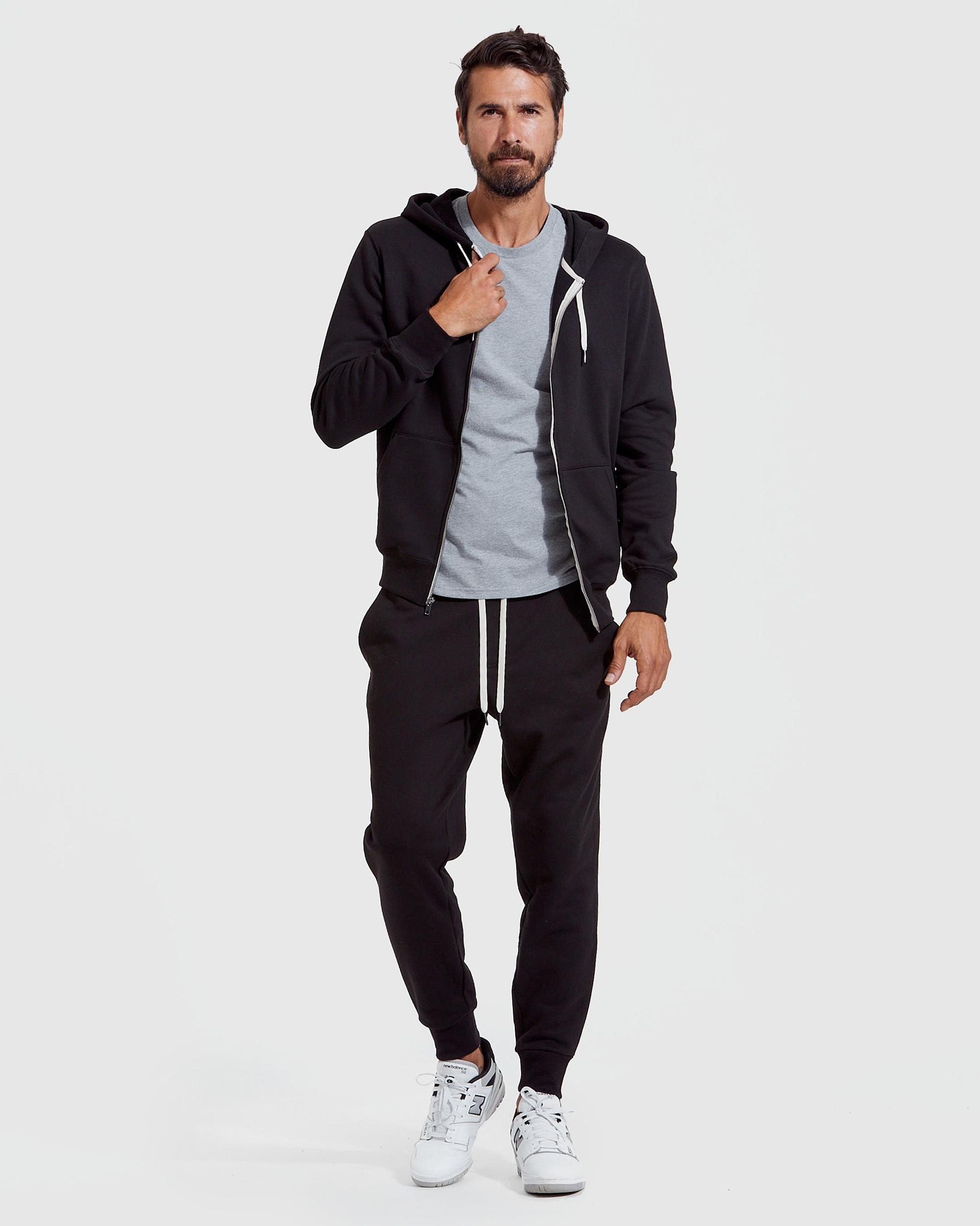 Black Fleece French Terry Zip Hoodie Product Image