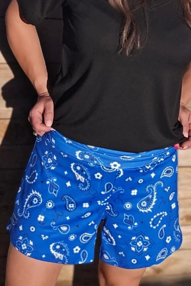 Sterling Kreek Bandana Babe Blue Shorts Product Image