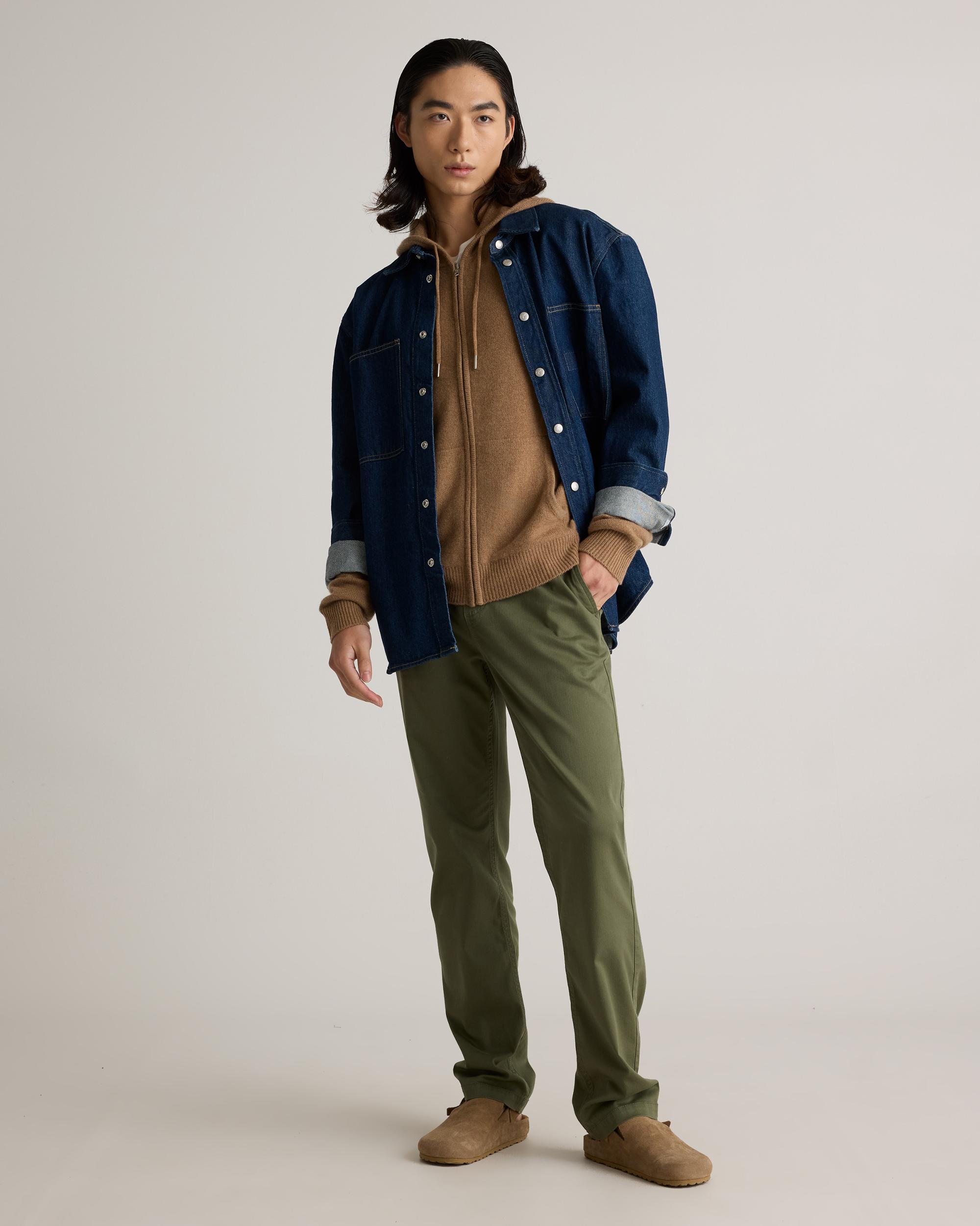 Quince | Men's Mongolian Cashmere Full-Zip Hoodie Product Image