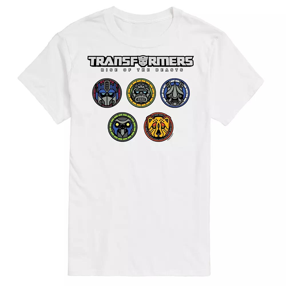 Men's Transformers Logo With Badges Graphic Tee,  Product Image