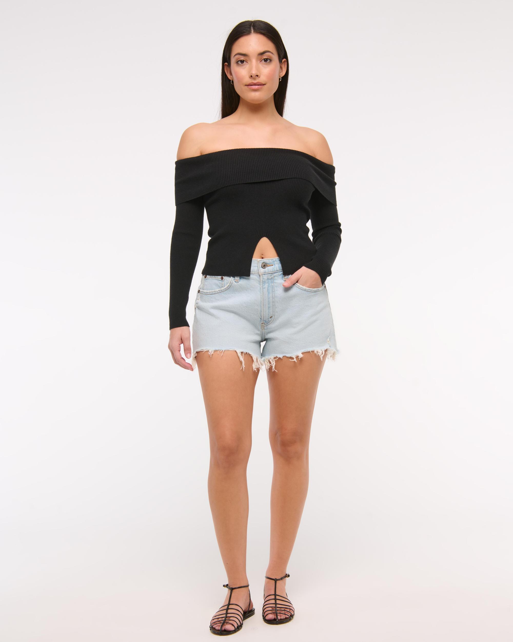 Curve Love High Rise Mom Short Product Image