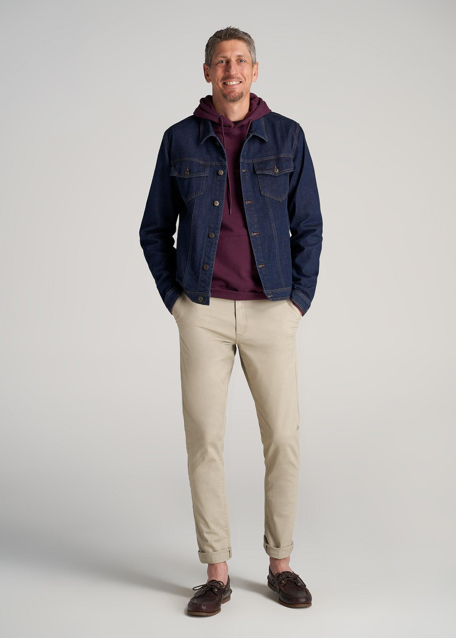 Carman TAPERED Chinos for Tall Men in Marine Navy Male Product Image