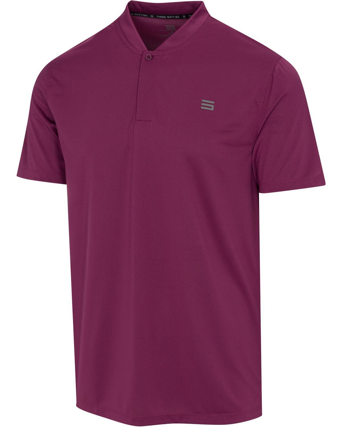 Three Sixty Six Men's Solid Collarless Golf Polo Male Product Image