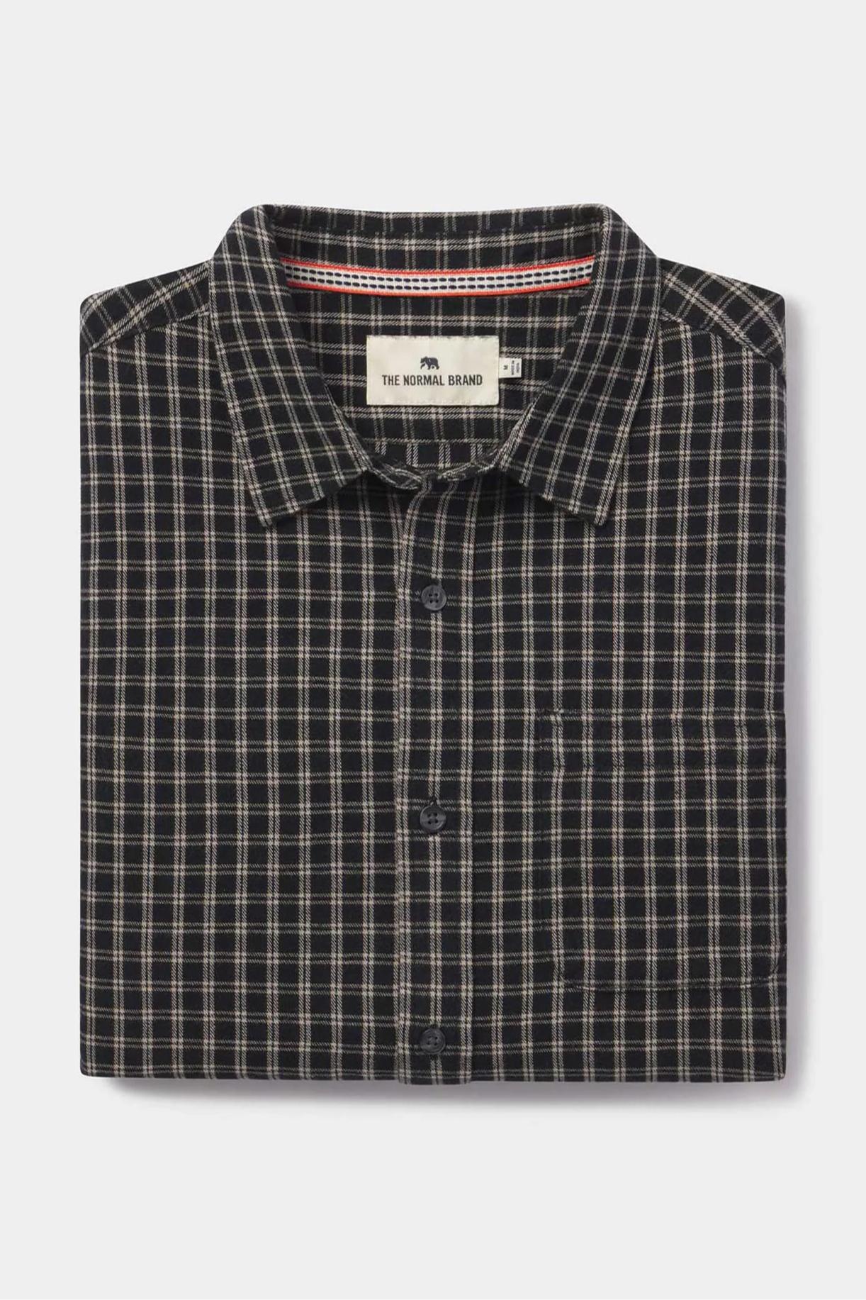 Nikko Button Up Shirt - Black Plaid Product Image