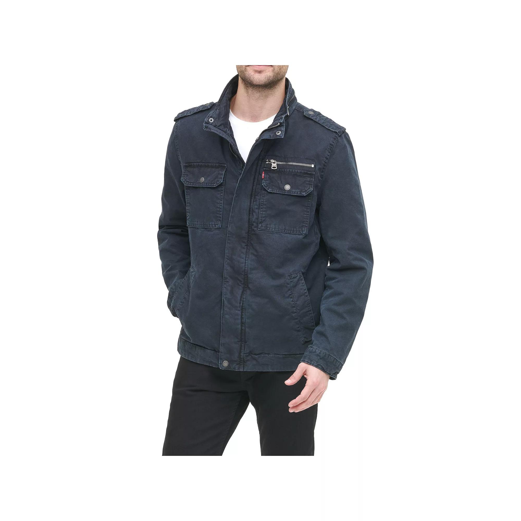 Men's Levi's® Cotton Filled Military Jacket, Size: Small, Blue Product Image