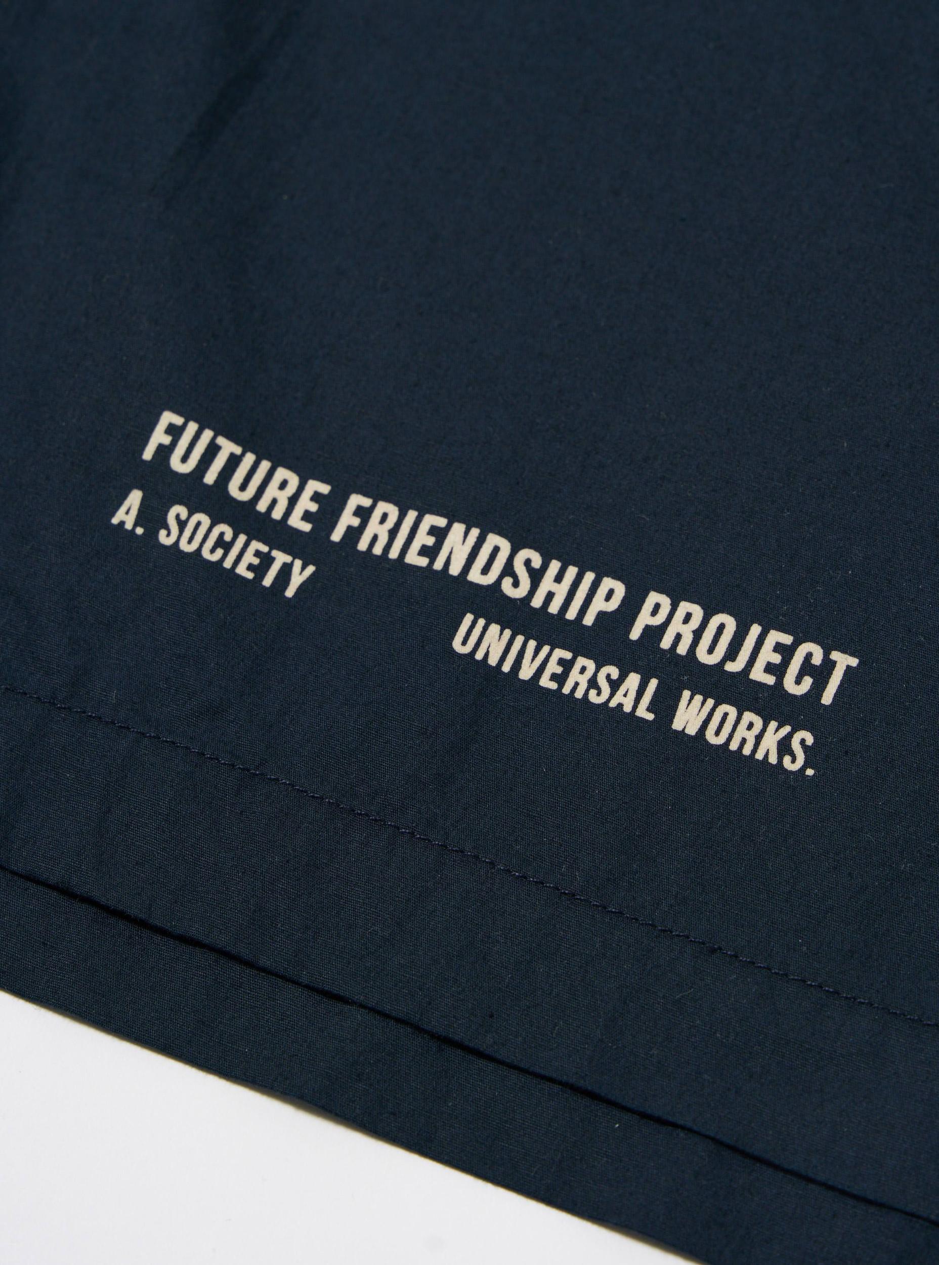 A. SOCIETY x Universal Works Navy Broadcloth Camp Shirt Product Image