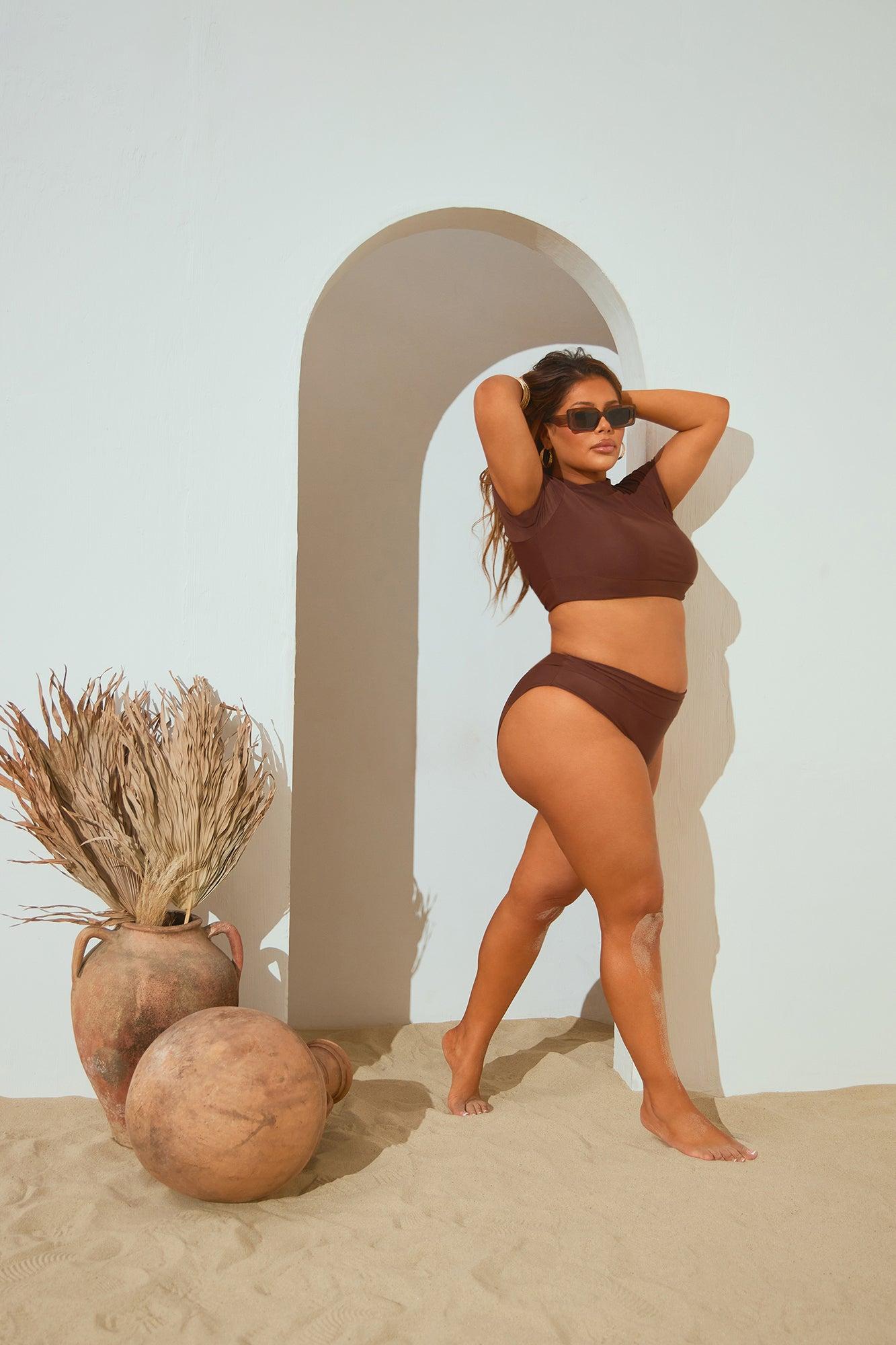 Another Beach Trip 2 Piece Bikini - Chocolate Product Image