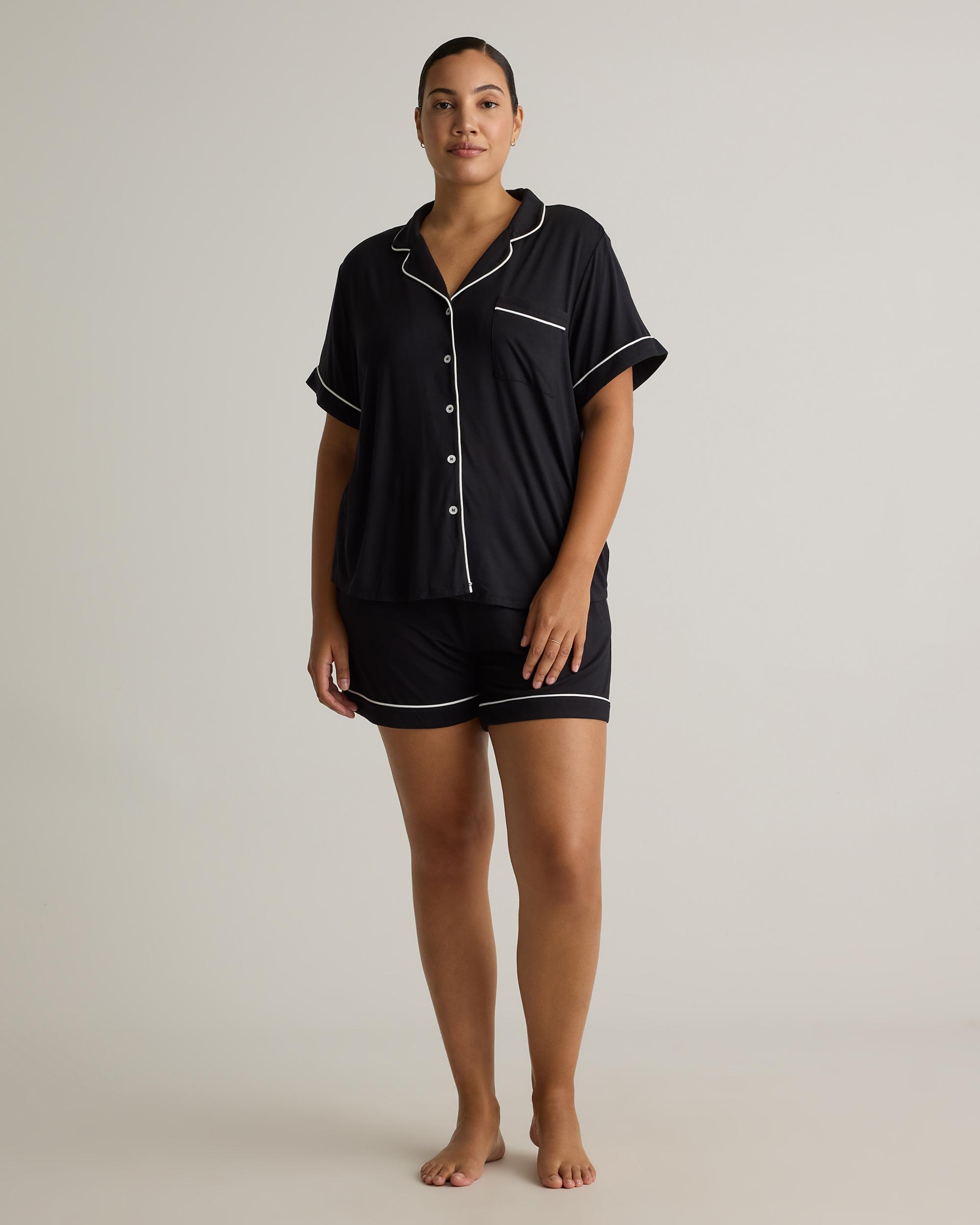 Quince | Women's Bamboo Jersey Short Sleeve Pajama Set Product Image