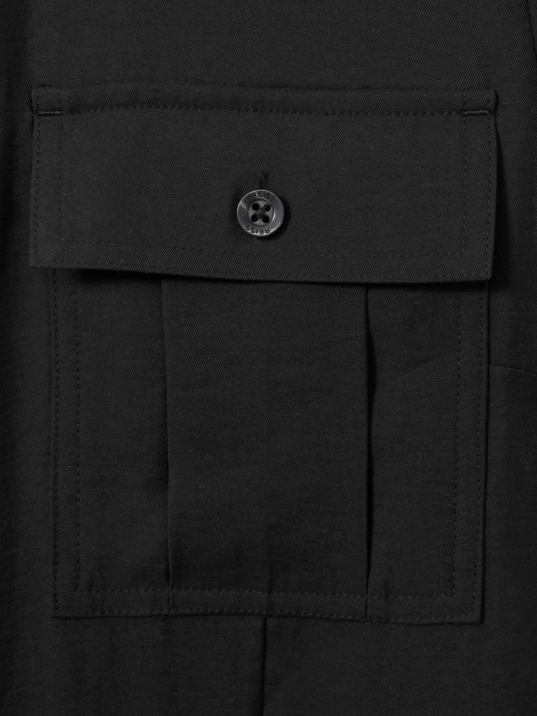 Joanie Black Belted Utility Wide Leg Jumpsuit Product Image