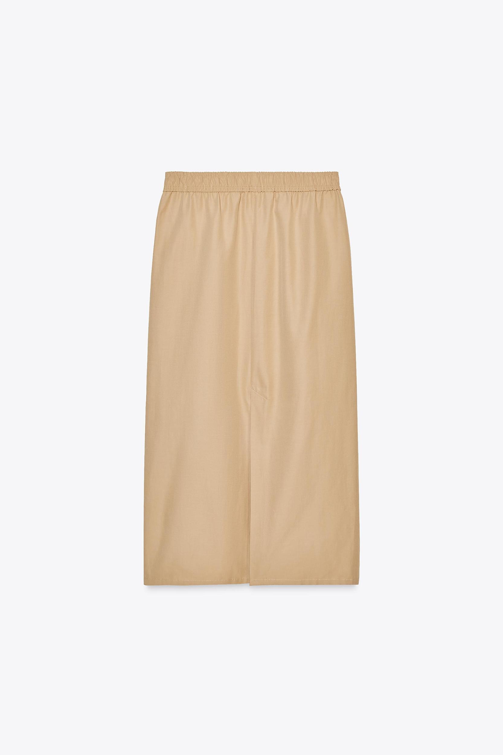SIDE STRIPE MIDI SKIRT Product Image