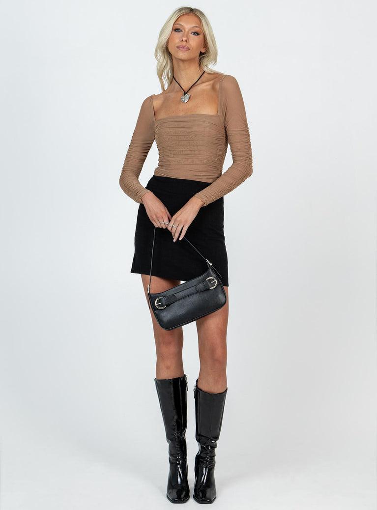 Selby Mini Skirt Black Tall Product Image