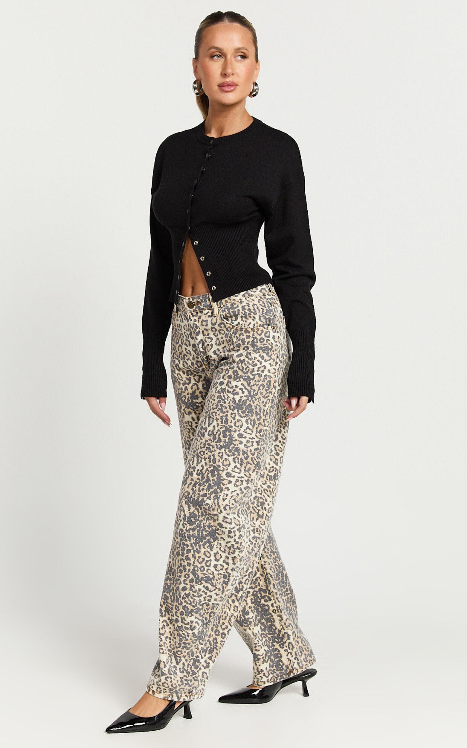 Lioness - Horseshoe Jean in Leopard Fade Product Image