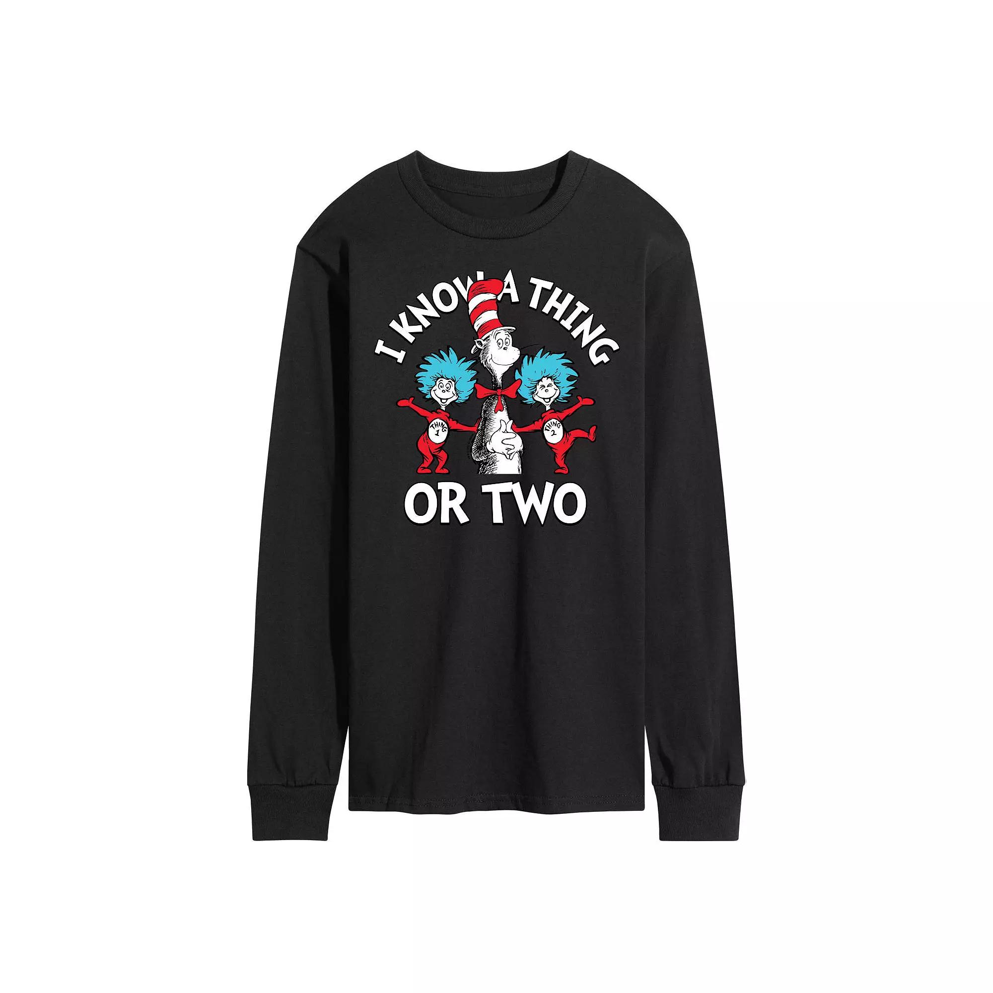 Men's Dr Seuss Know A Thing Or Two Long Sleeve,  Product Image
