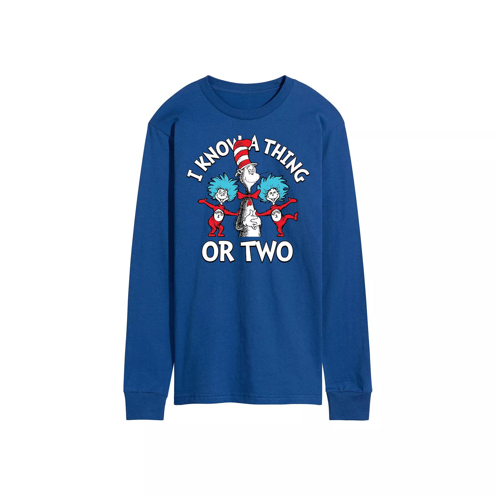 Men's Dr Seuss Know A Thing Or Two Long Sleeve,  Product Image