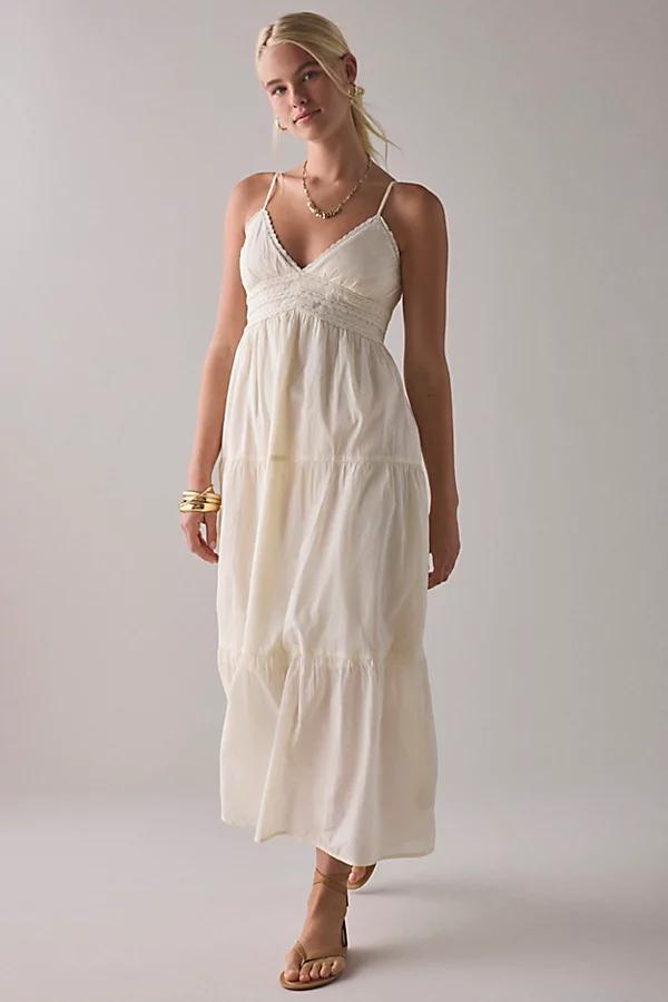 Kimchi Blue Serafina Lace Trim Tiered Babydoll Maxi Dress Womens at Urban Outfitters Product Image