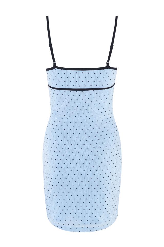 MILA SLIP DRESS - BLUE Product Image
