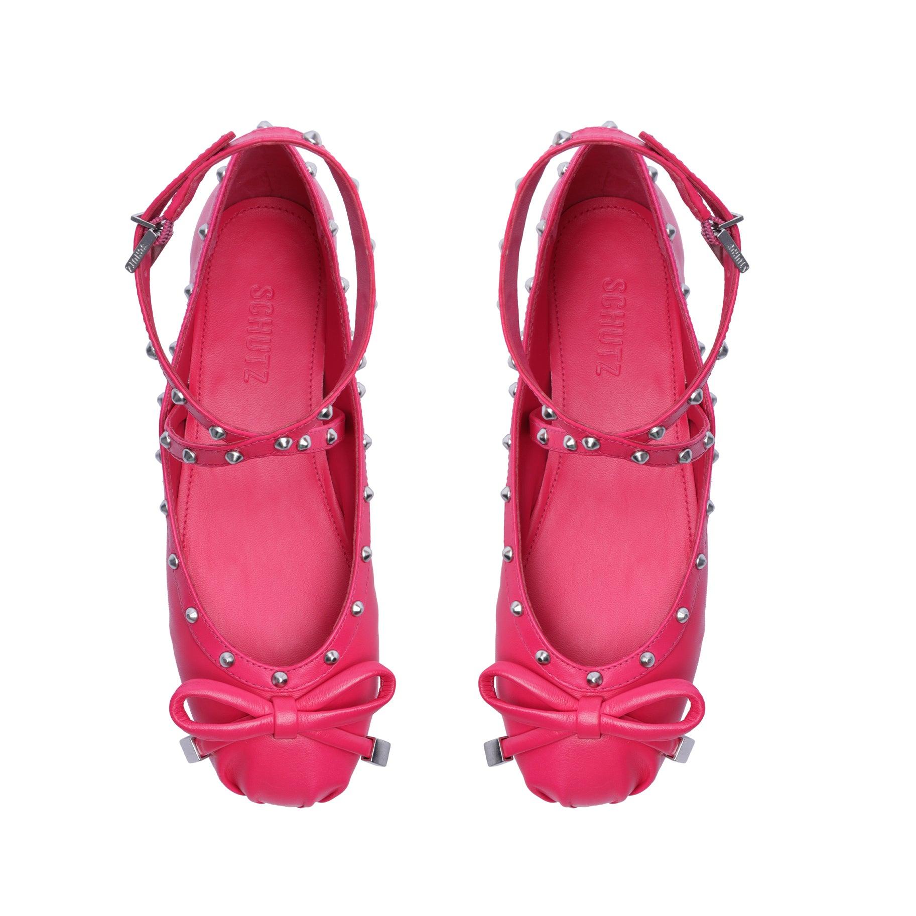 Larissa Nappa Leather Flat Female Product Image