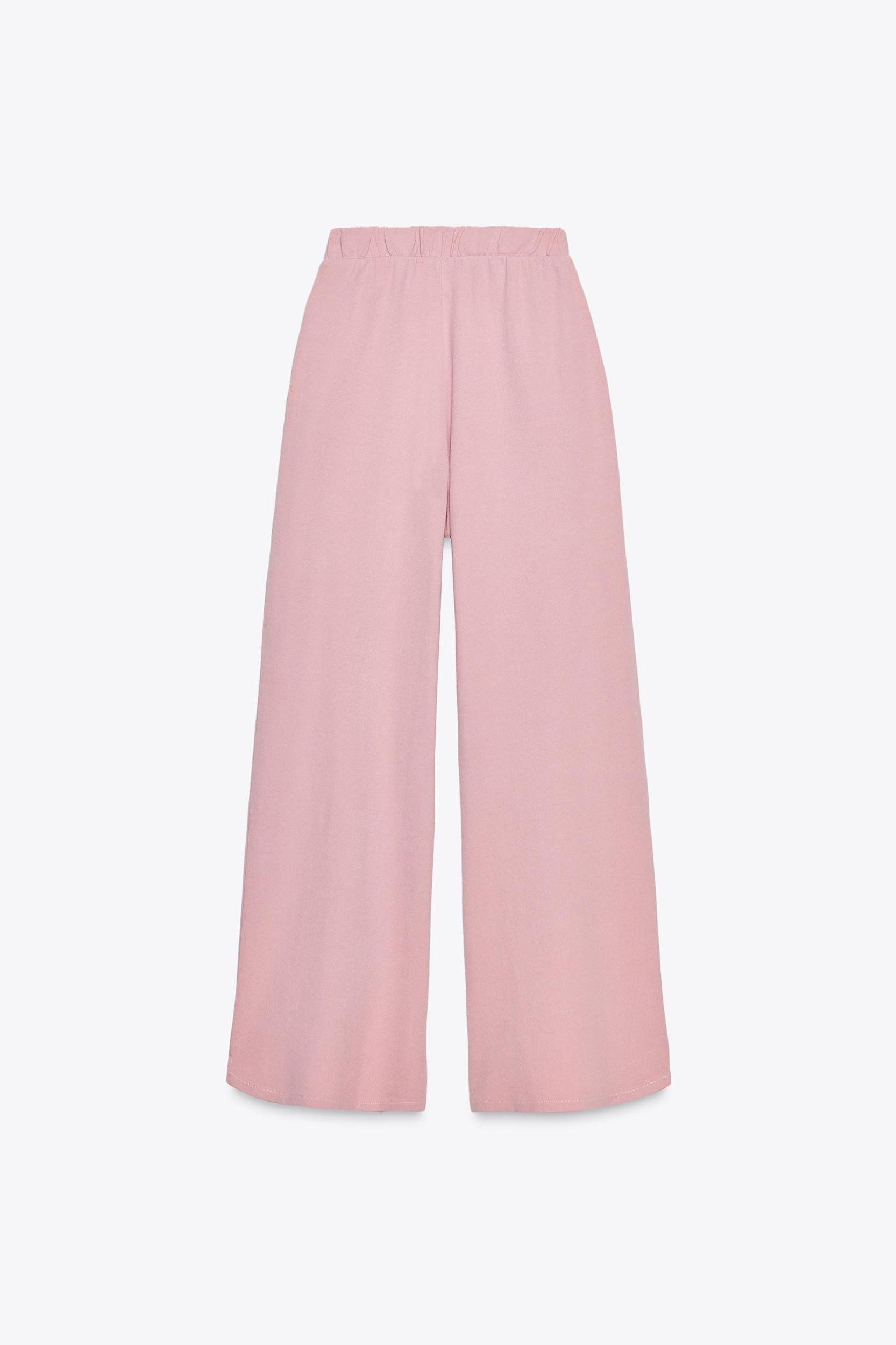 WASHED EFFECT INTERLOCK PANTS Product Image