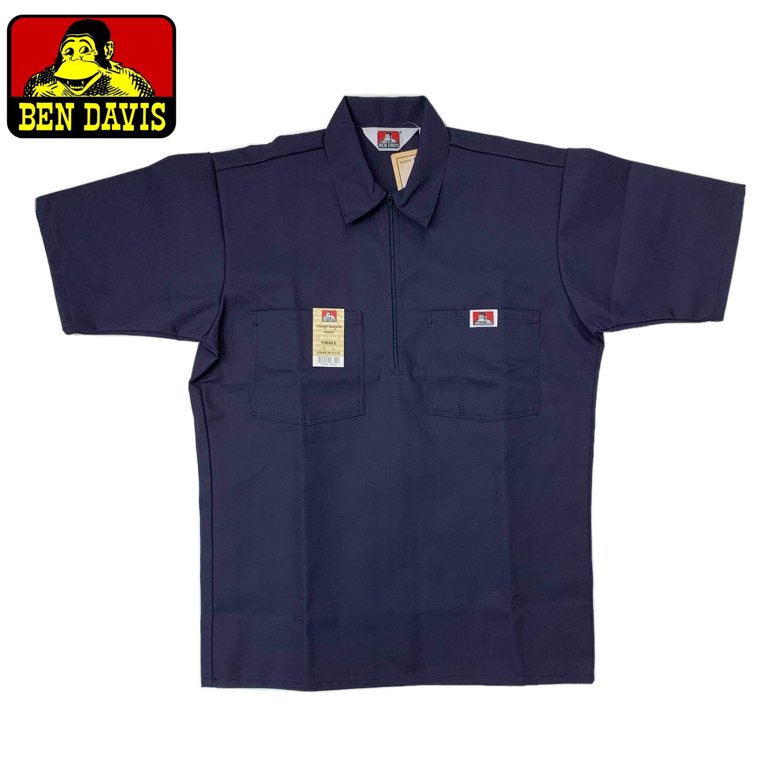 Ben Davis Short Sleeve Solid Half-Zip Shirt Male Product Image