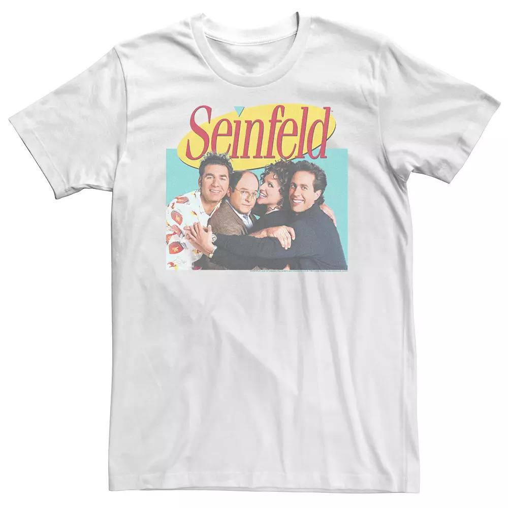 Big & Tall Seinfeld Group Cast Logo Poster Tee, Men's,  Product Image