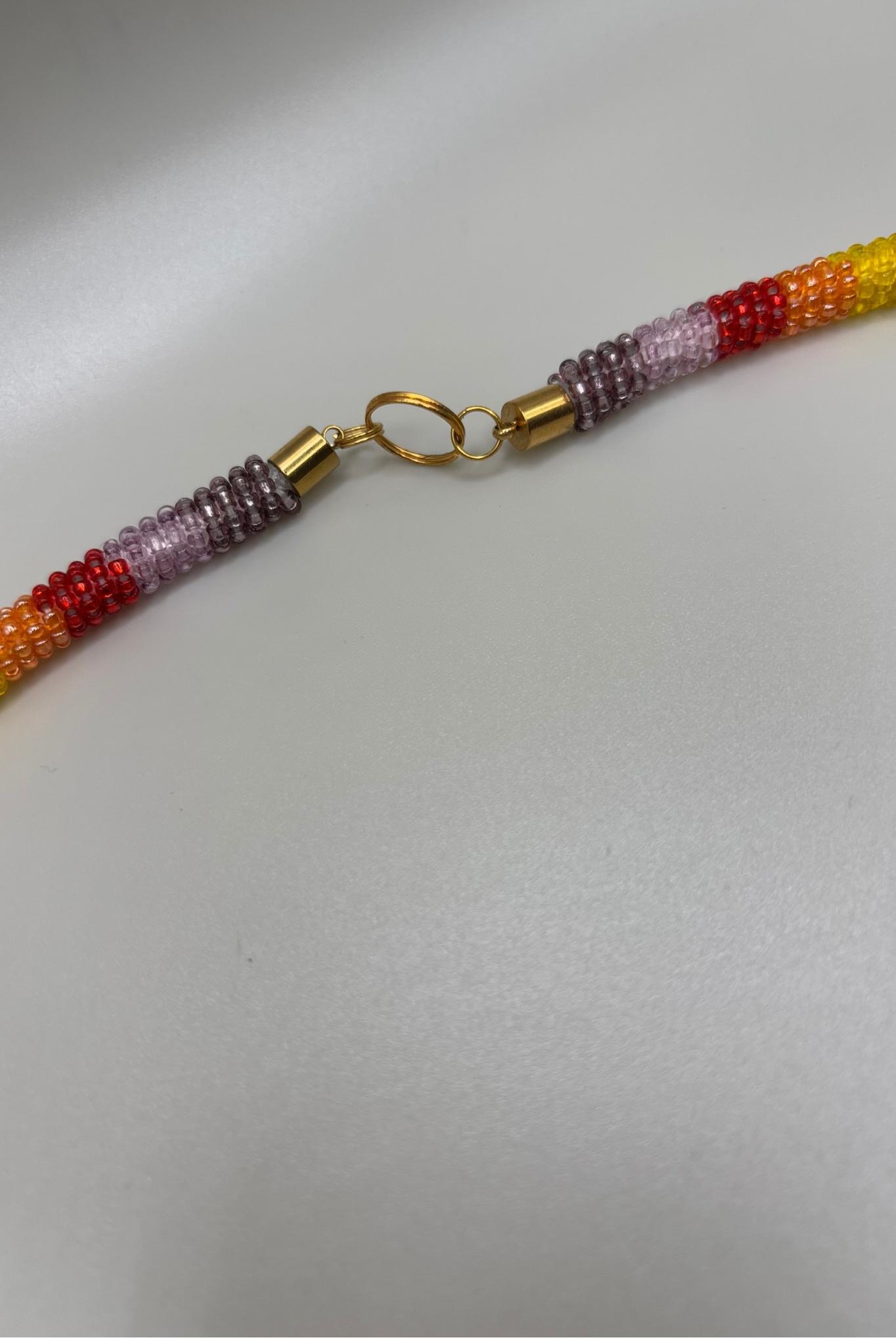 Beaded Rope Chain & Hoop Set Product Image