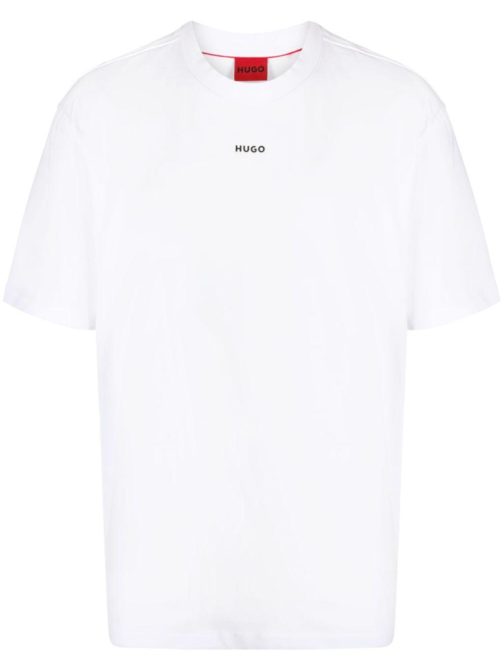 HUGO BOSS Logo-print T-shirt In White Product Image