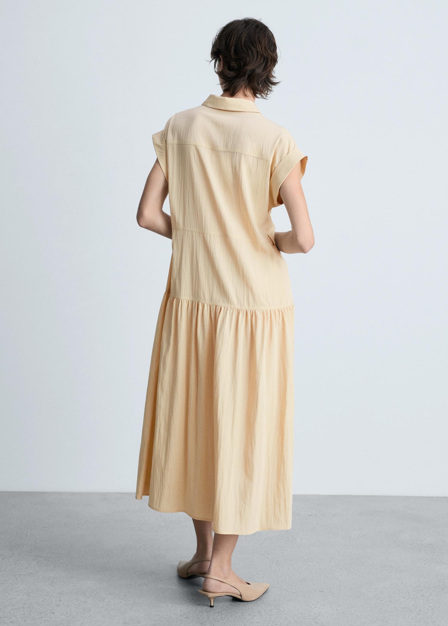 Knot detail shirt dress - Women | MANGO USA Product Image