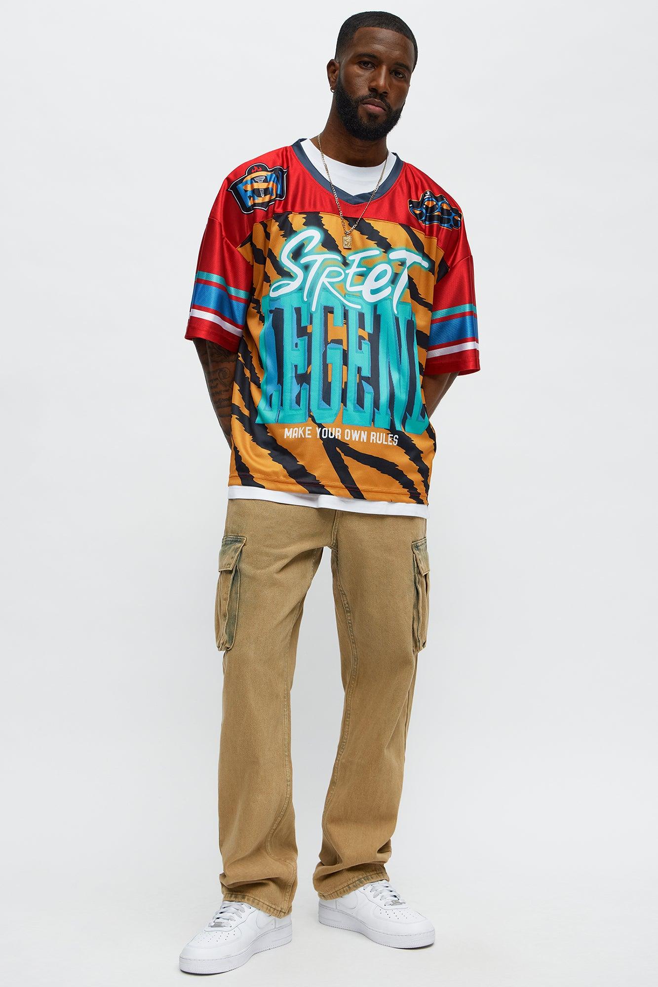 Street Legend Football Jersey  - Red/combo Male Product Image