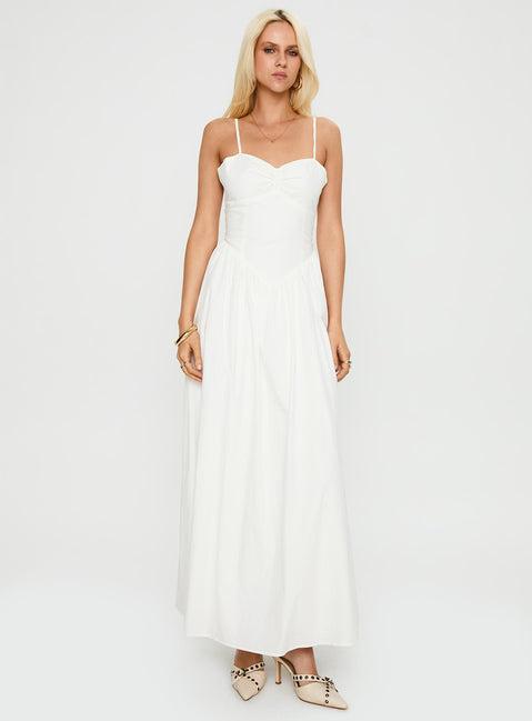 Ceremonious Maxi Dress White Product Image