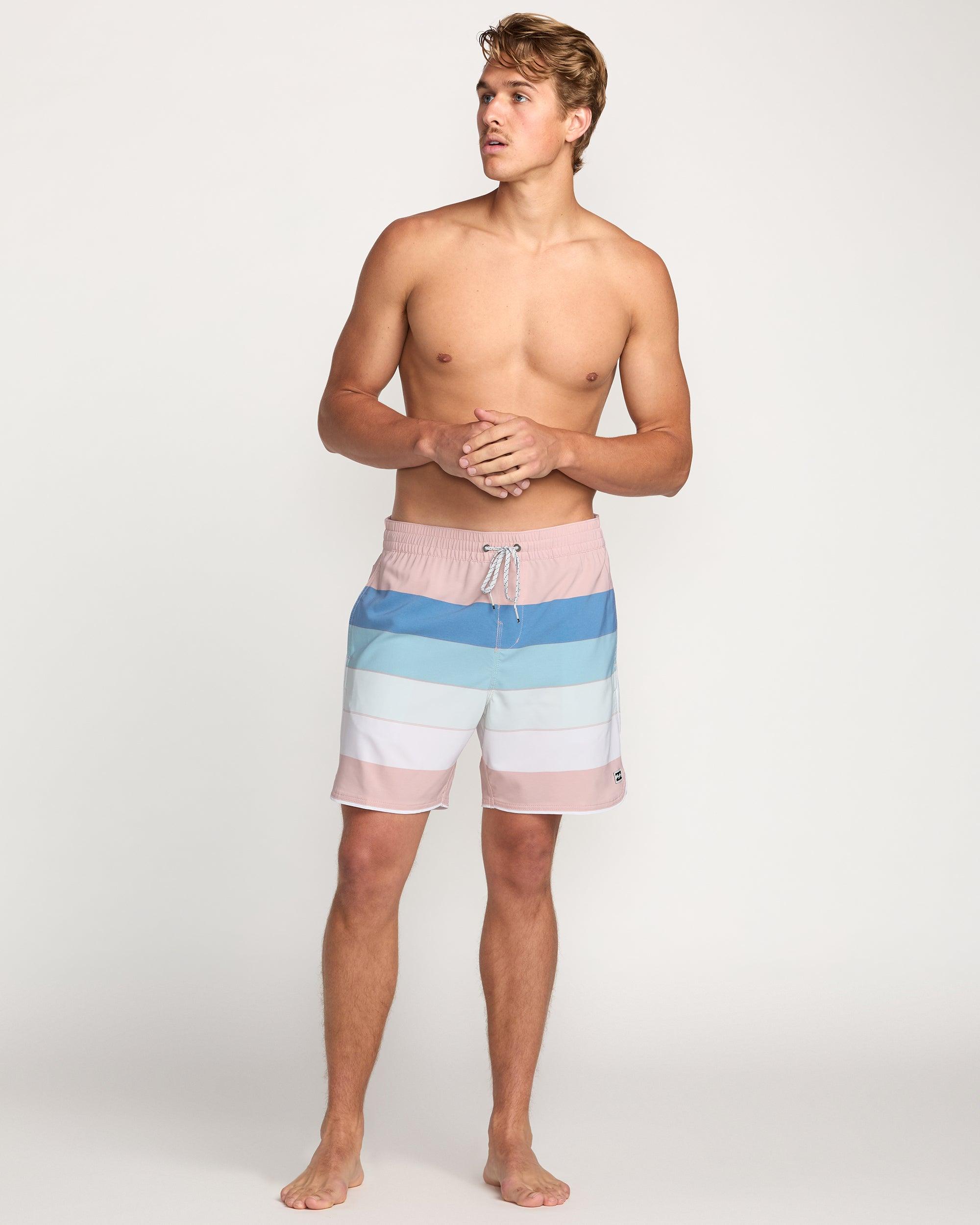 Sandbar Laybacks 17" Trunks - Dusty Pink Male Product Image