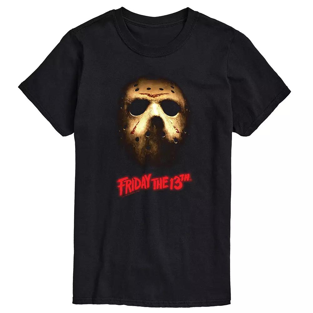 Big & Tall Friday The 13th Dark Mask Graphic Tee, Men's,  Product Image