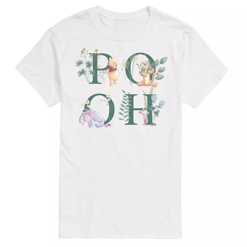 Disney's Winnie the Pooh Big & Tall Flowers Graphic Tee, Men's,  Product Image
