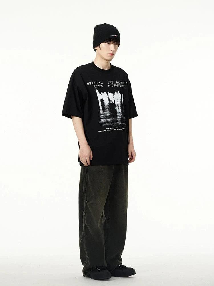 RT No. 18158 REFLECTION SHADOW GRAPHIC TEE Product Image