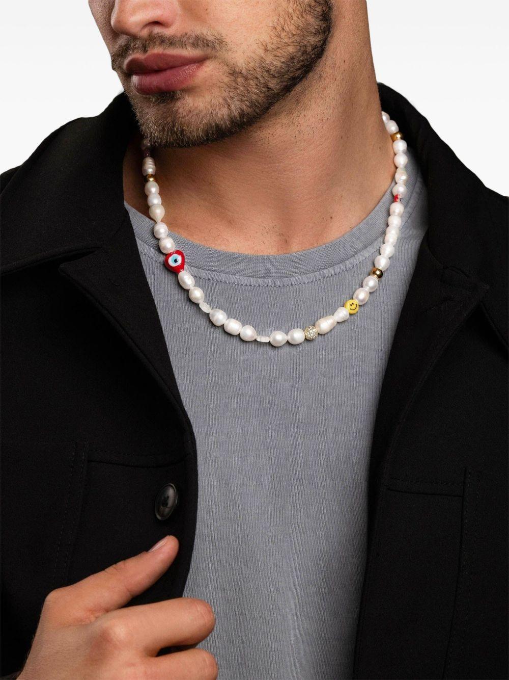 Smiley Face pearl necklace Product Image